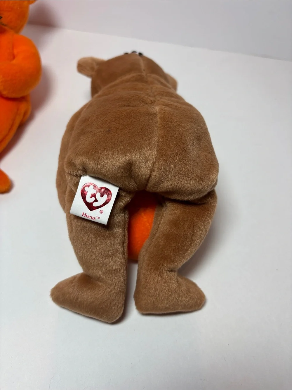 Ty Halloween Plush Bears and Pumpkin Plush Set - Orange, Brown, Black